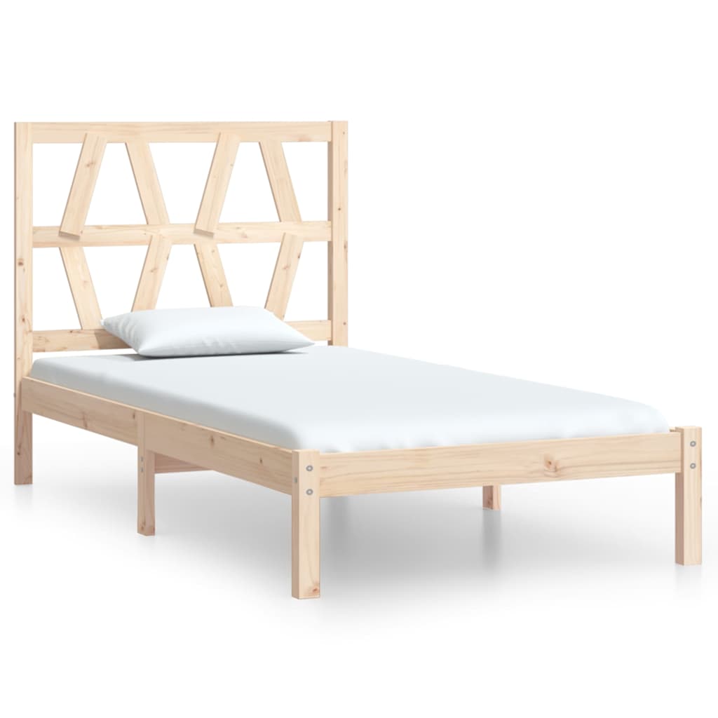 Vidaxl bedframe massief grenenhout 90x200 cm
