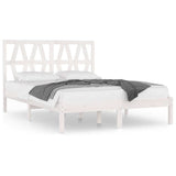 Vidaxl bedframe massief grenenhout wit 120x200 cm