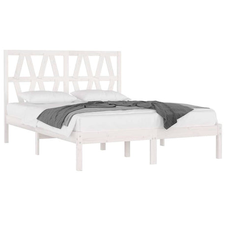 Vidaxl bedframe massief grenenhout wit 120x200 cm