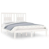 Vidaxl bedframe massief grenenhout wit 140x190 cm