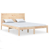 Vidaxl bedframe massief hout 135x190 cm