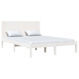 Vidaxl bedframe zonder matras massief grenenhout wit 140x200 cm