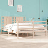 Vidaxl bedframe zonder matras massief grenenhout 135x190 cm