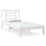 Vidaxl bedframe zonder matras massief grenenhout wit 90x200 cm