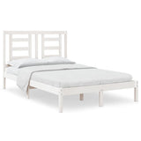 Vidaxl bedframe zonder matras massief grenenhout wit 120x200 cm