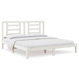 Vidaxl bedframe massief hout wit 180x200 cm