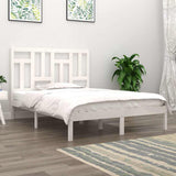 Vidaxl bedframe zonder matras massief grenenhout wit 140x190 cm