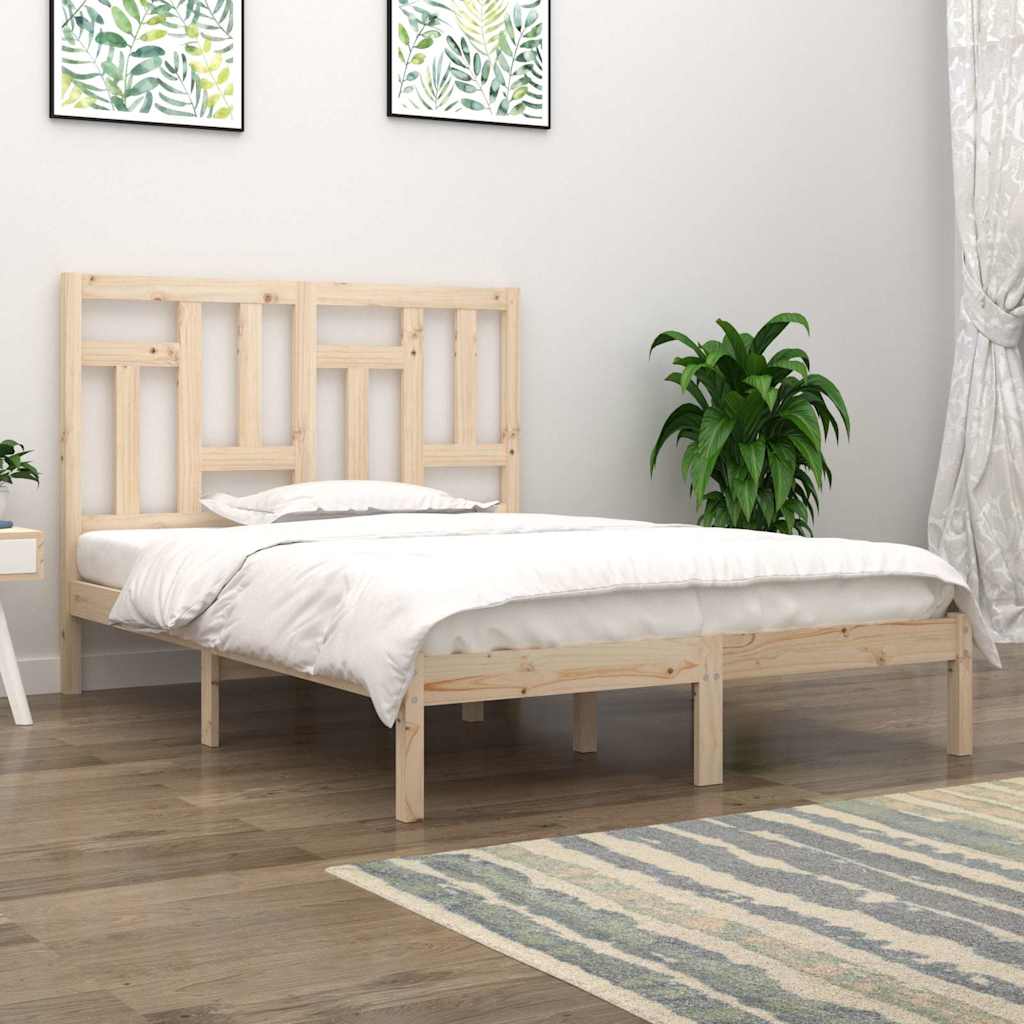 Vidaxl bedframe zonder matras massief grenenhout 140x200 cm