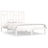 Vidaxl bedframe zonder matras massief grenenhout wit 140x200 cm