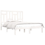 Vidaxl bedframe zonder matras massief grenenhout wit 140x200 cm