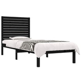 Vidaxl bedframe massief hout zwart 75x190 cm