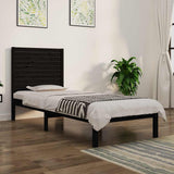 Vidaxl bedframe massief hout zwart 75x190 cm