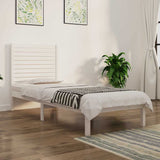 Vidaxl bedframe massief hout wit 90x190 cm