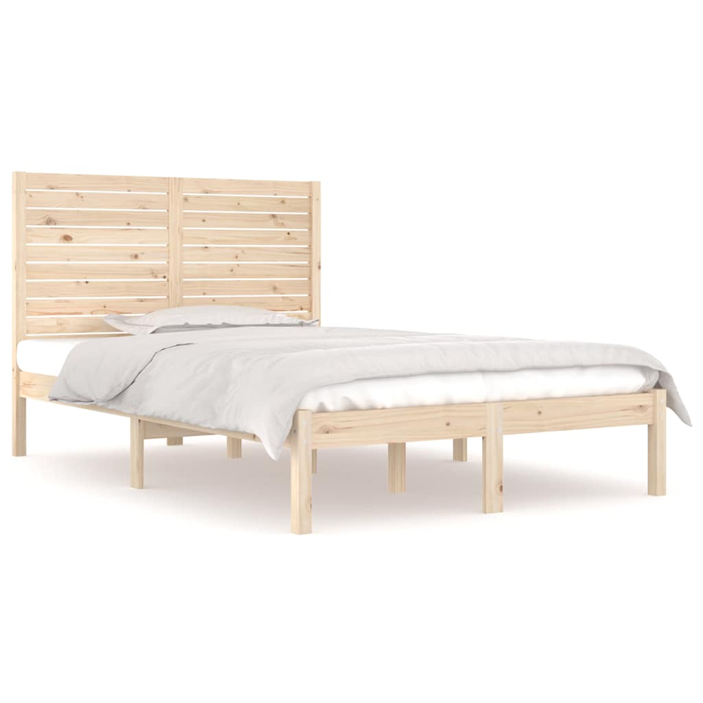 Vidaxl bedframe massief hout 135x190 cm