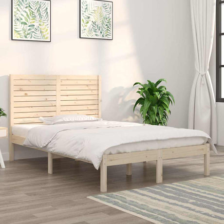 Vidaxl bedframe massief hout 135x190 cm