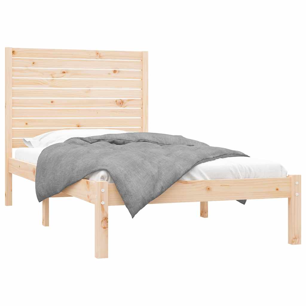 Vidaxl bedframe massief hout 90x200 cm