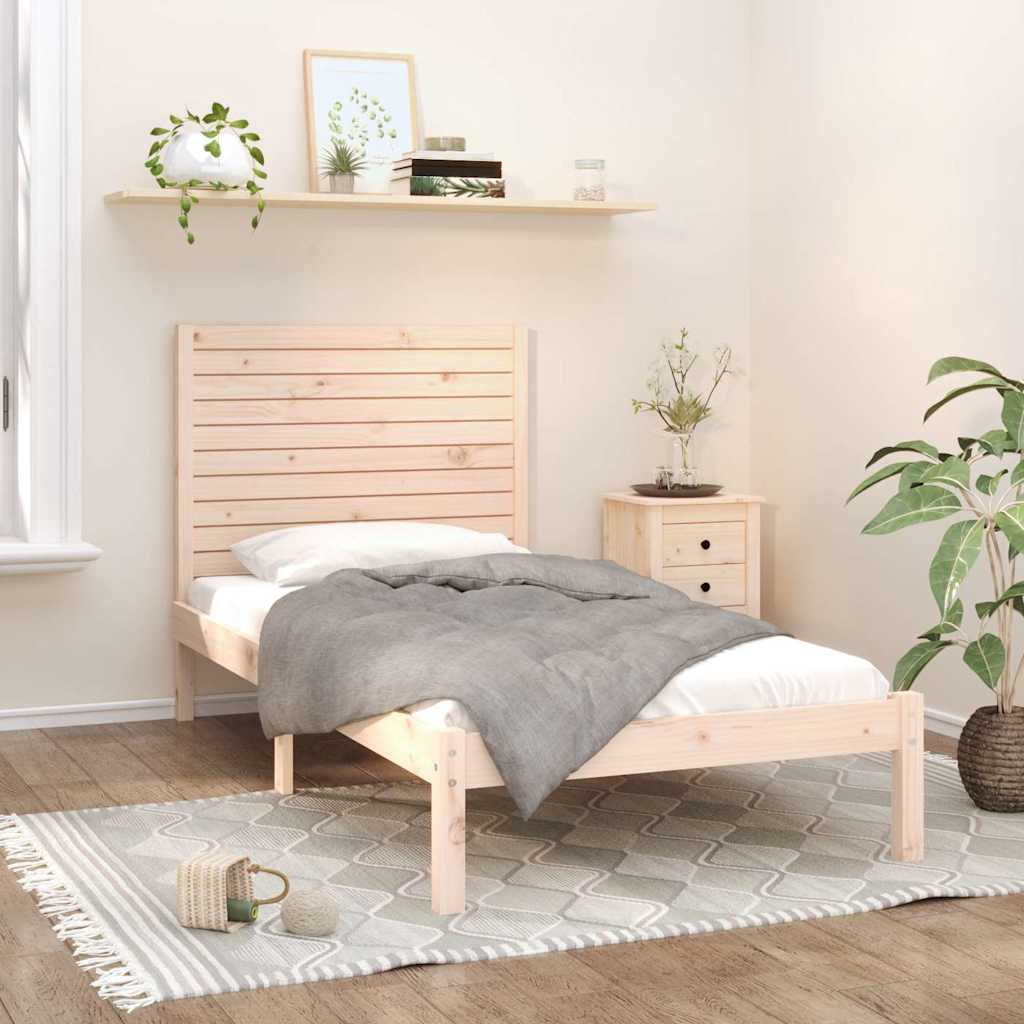 Vidaxl bedframe massief hout 90x200 cm