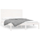 Vidaxl bedframe massief hout wit 140x200 cm