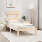 Vidaxl bedframe massief hout 90x190 cm
