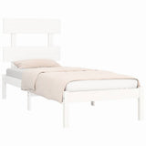 Vidaxl bedframe massief hout wit 90x190 cm