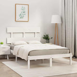 Vidaxl bedframe massief hout wit 120x200 cm
