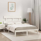 Vidaxl bedframe massief hout wit 180x200 cm