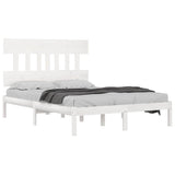 Vidaxl bedframe massief hout wit 120x200 cm