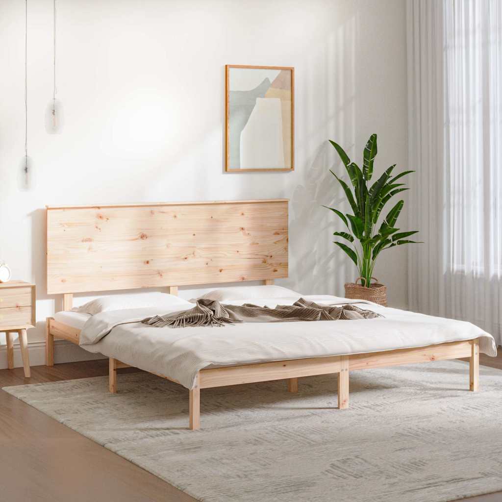Vidaxl bedframe massief hout 150x200 cm