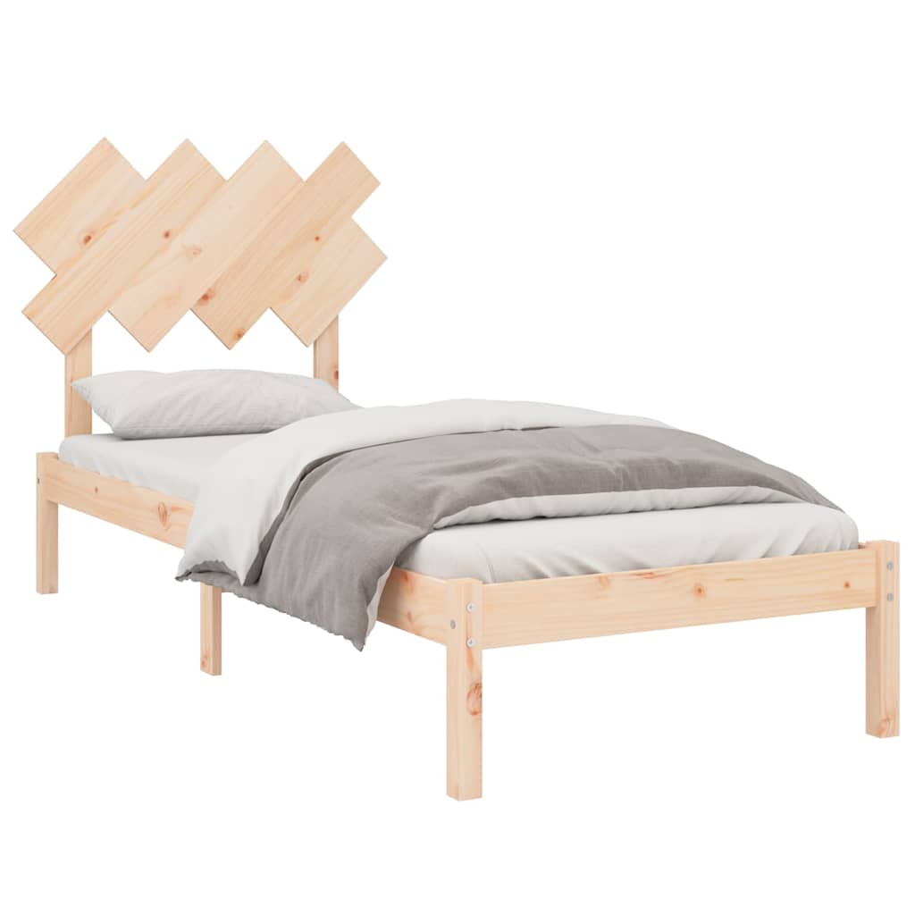 Vidaxl bedframe massief hout 90x200 cm