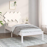 Vidaxl bedframe massief hout wit 90x200 cm