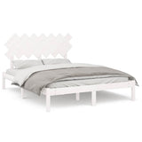 Vidaxl bedframe massief hout wit 140x200 cm