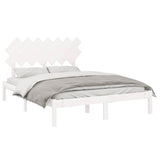Vidaxl bedframe massief hout wit 140x200 cm