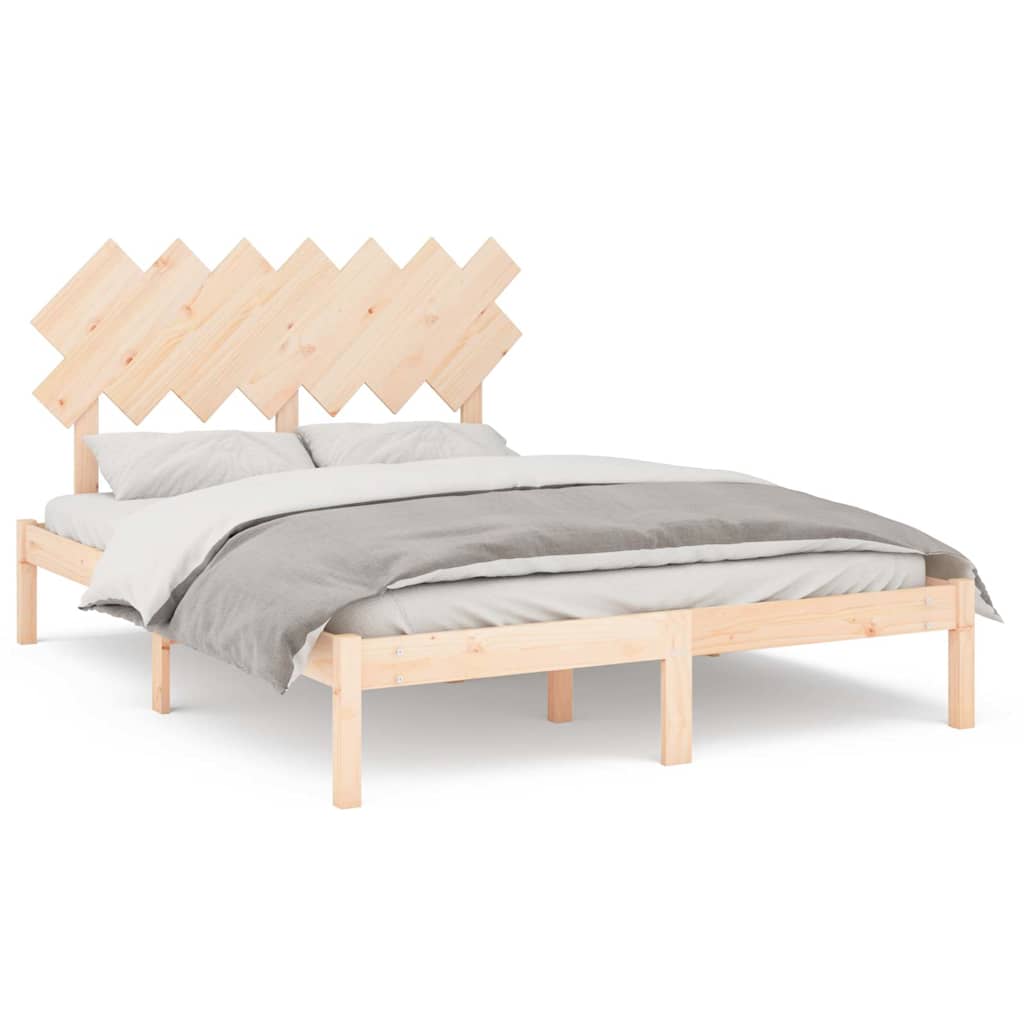 Vidaxl bedframe massief hout 150x200 cm