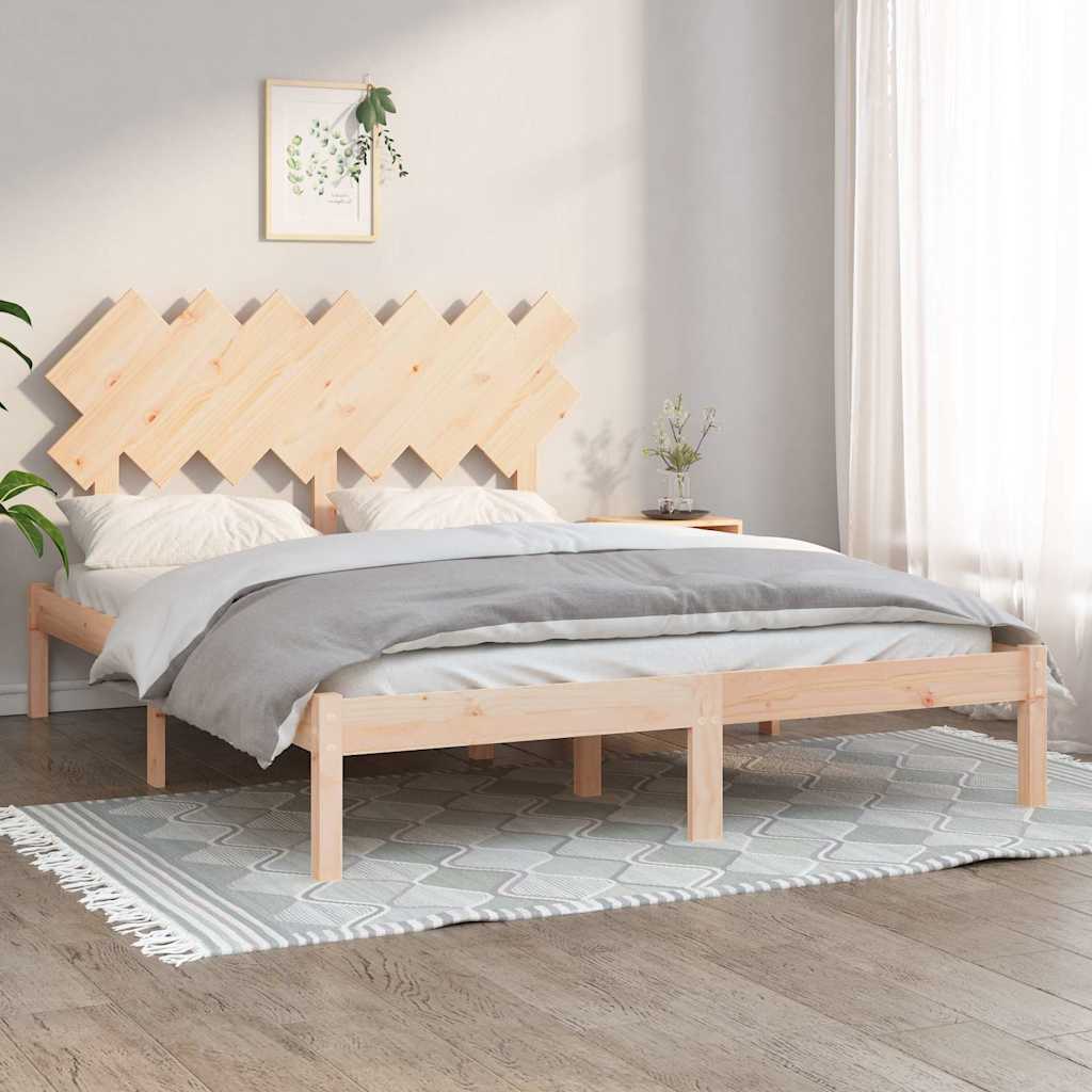 Vidaxl bedframe massief hout 150x200 cm