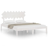 Vidaxl bedframe massief hout wit 160x200 cm