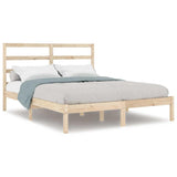 Vidaxl bedframe massief hout 135x190 cm