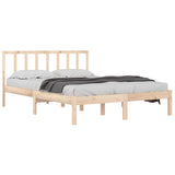 Vidaxl bedframe massief grenenhout 135x190 cm