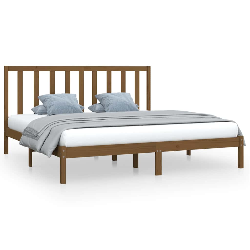 Vidaxl bedframe massief grenenhout honingbruin 200x200 cm