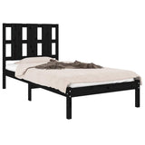 Vidaxl bedframe massief grenenhout zwart 100x200 cm