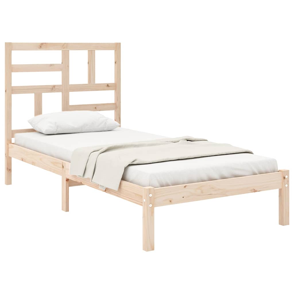 Vidaxl bedframe massief hout 90x190 cm