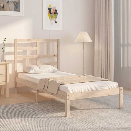 Vidaxl bedframe massief hout 90x190 cm