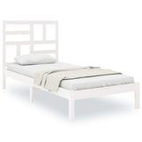 Vidaxl bedframe massief hout wit 90x190 cm