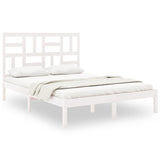 Vidaxl bedframe massief hout wit 140x200 cm