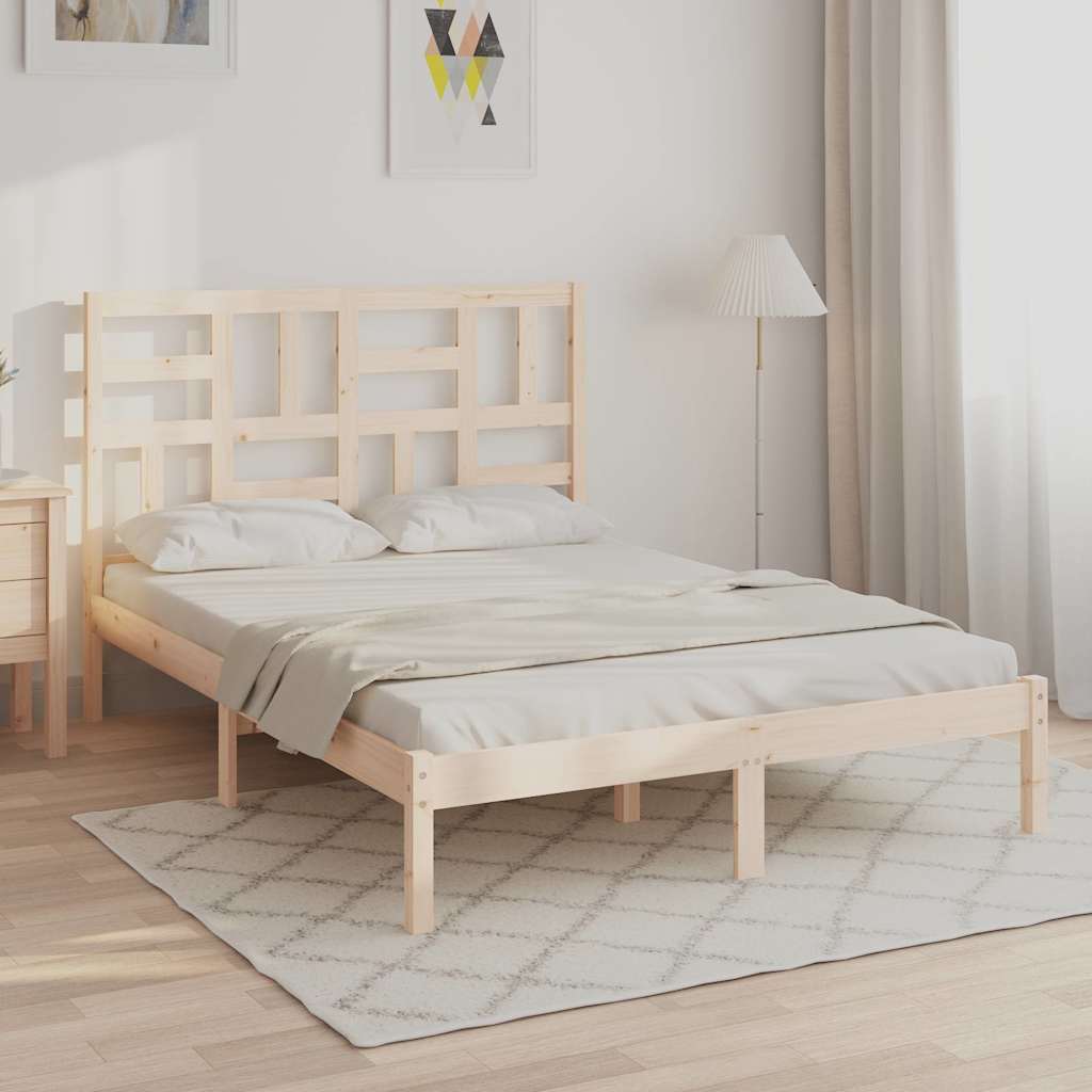 Vidaxl bedframe zonder matras massief hout 160x200 cm