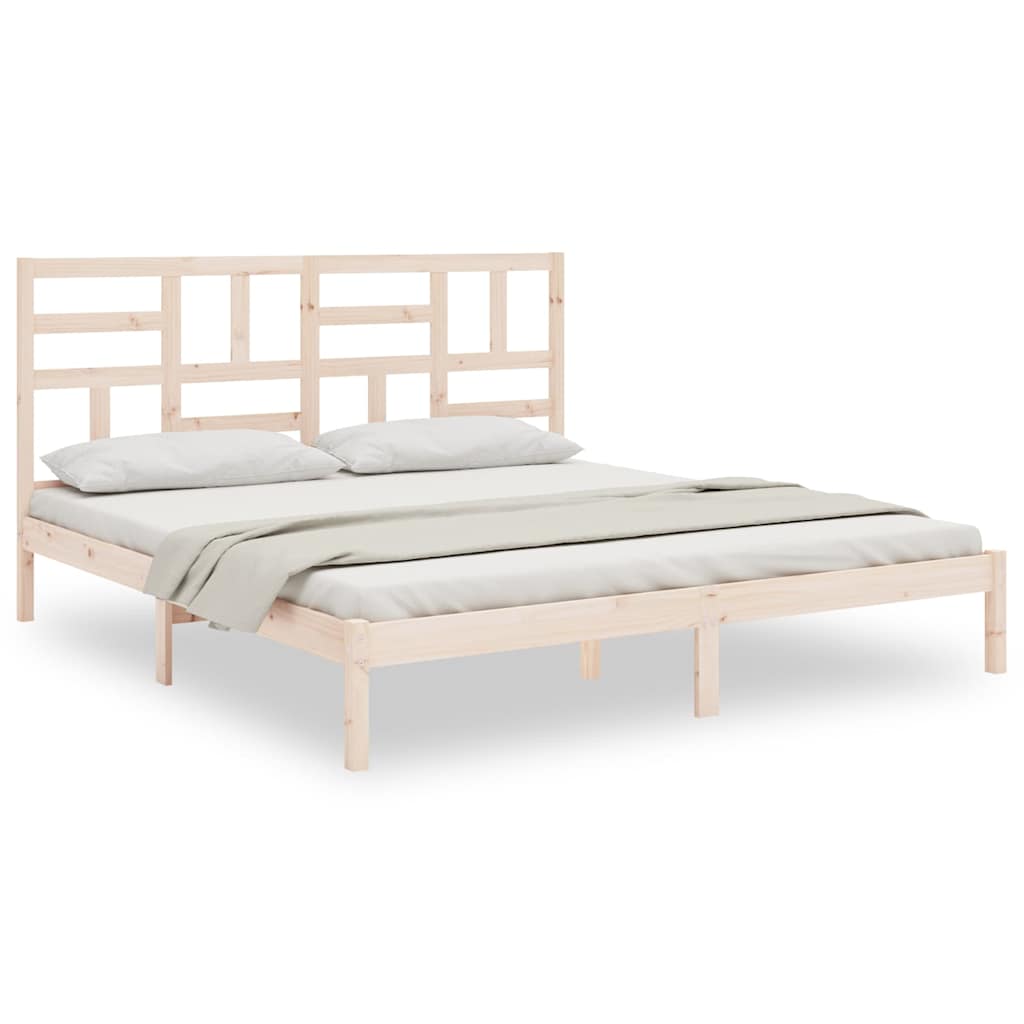 Vidaxl bedframe zonder matras massief hout 200x200 cm