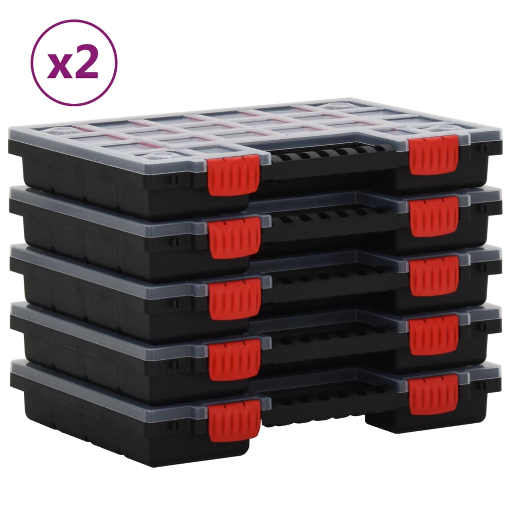 Polja Range Vidaxl 10 PCS 34,5x25x5 cm polipropen