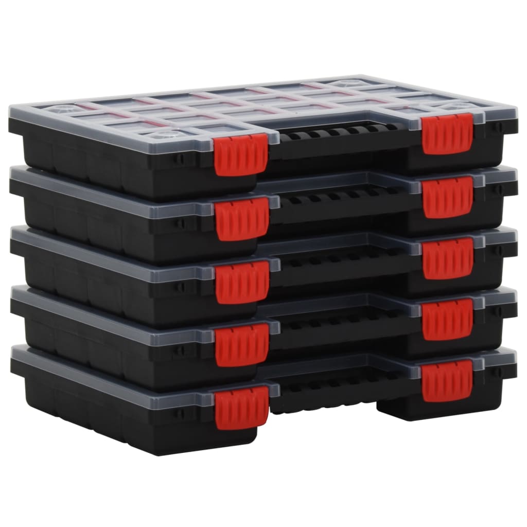 VidaXL range boxes 10 pcs 34.5x25x5 cm Polypropene