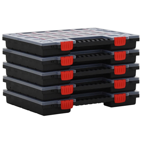 Vidaxl assortimentsdozen 10 st 40x30x5 cm polypropeen