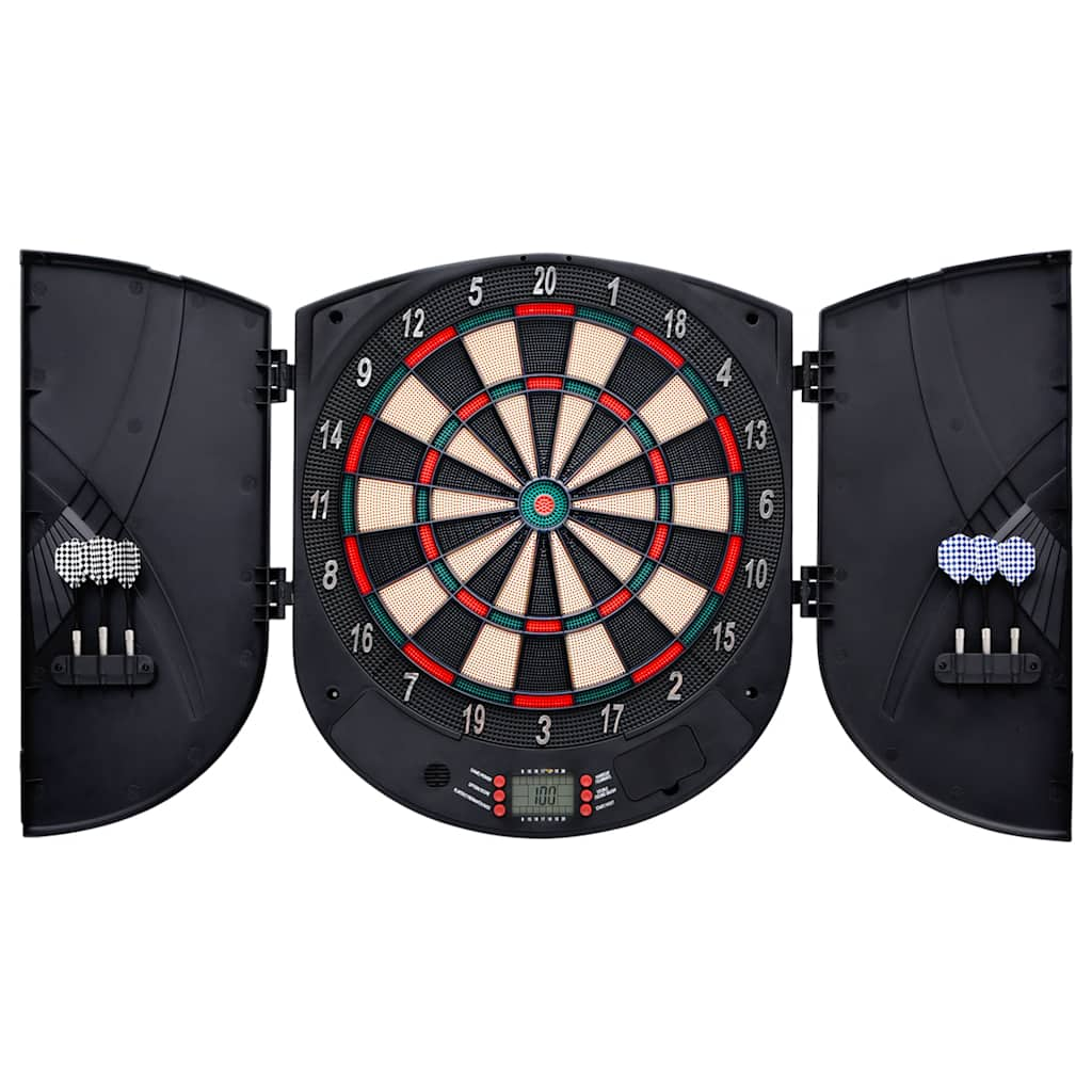 Vidaxl dartboard électrique avec fléchettes en polypropène noir