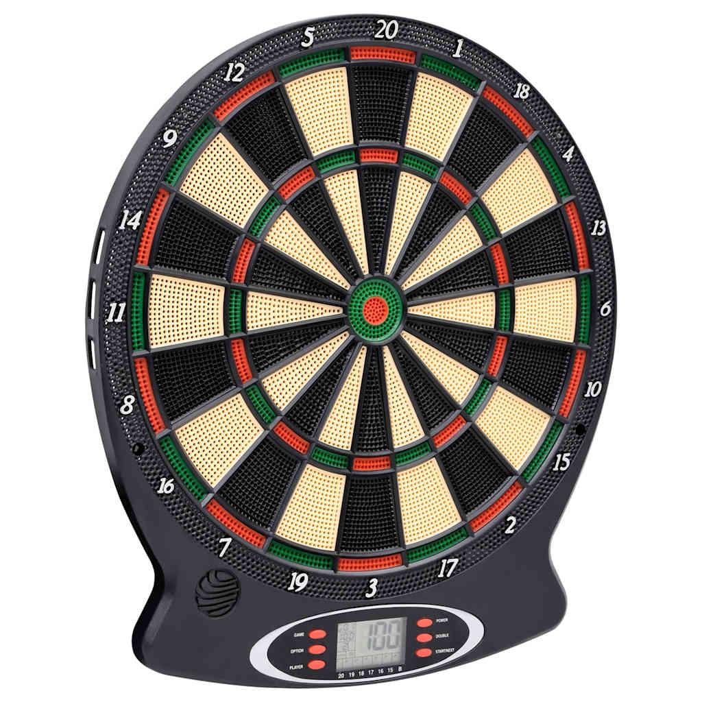 Vidaxl dartboard électrique avec fléchettes en polypropène noir